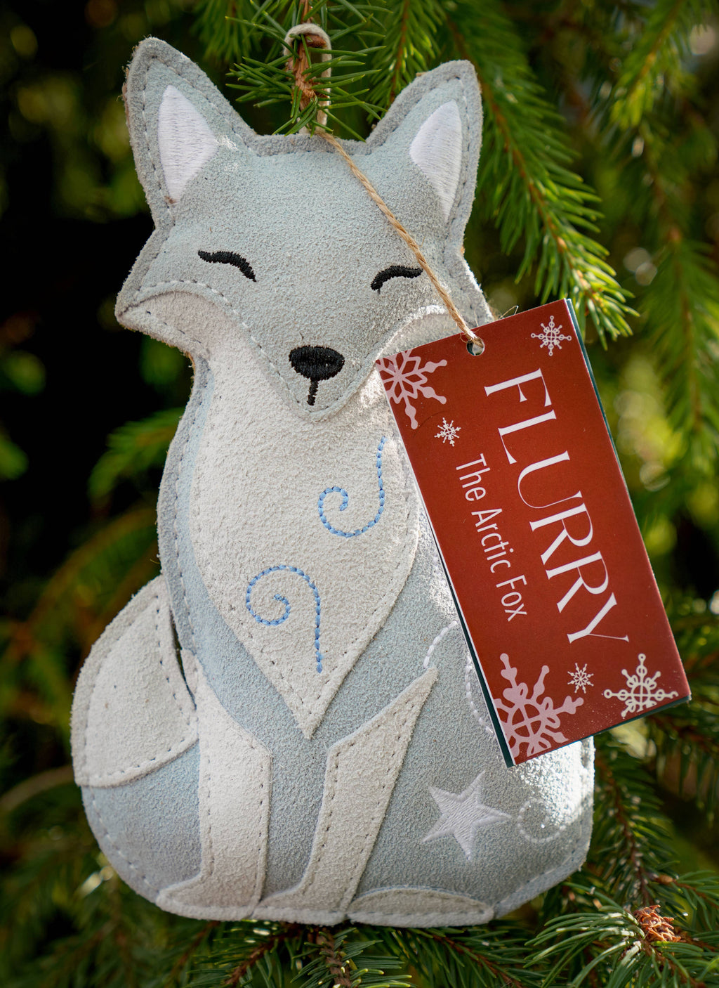 Christmas Flurry the Artic Fox Eco Dog Toy