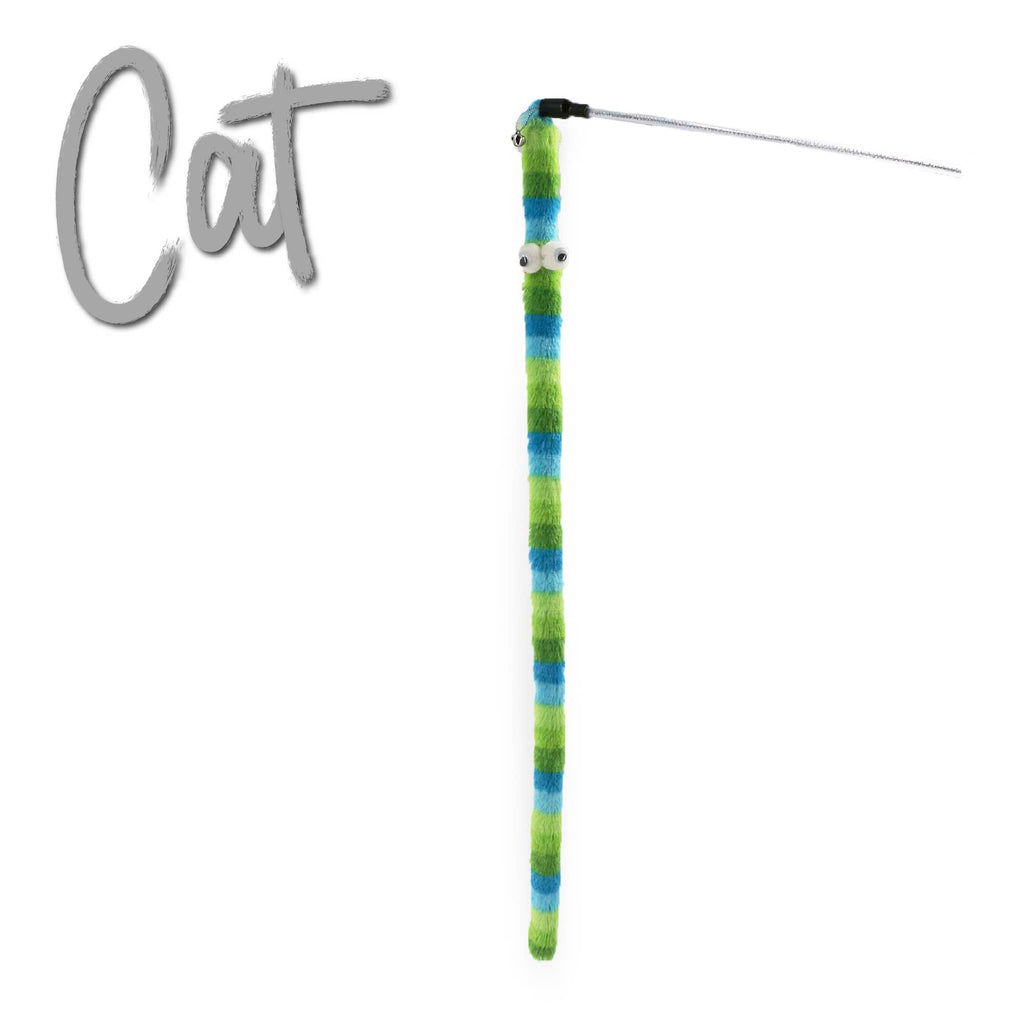 Ancol Wiggle Worm Rainbow Cat Dangler Toy