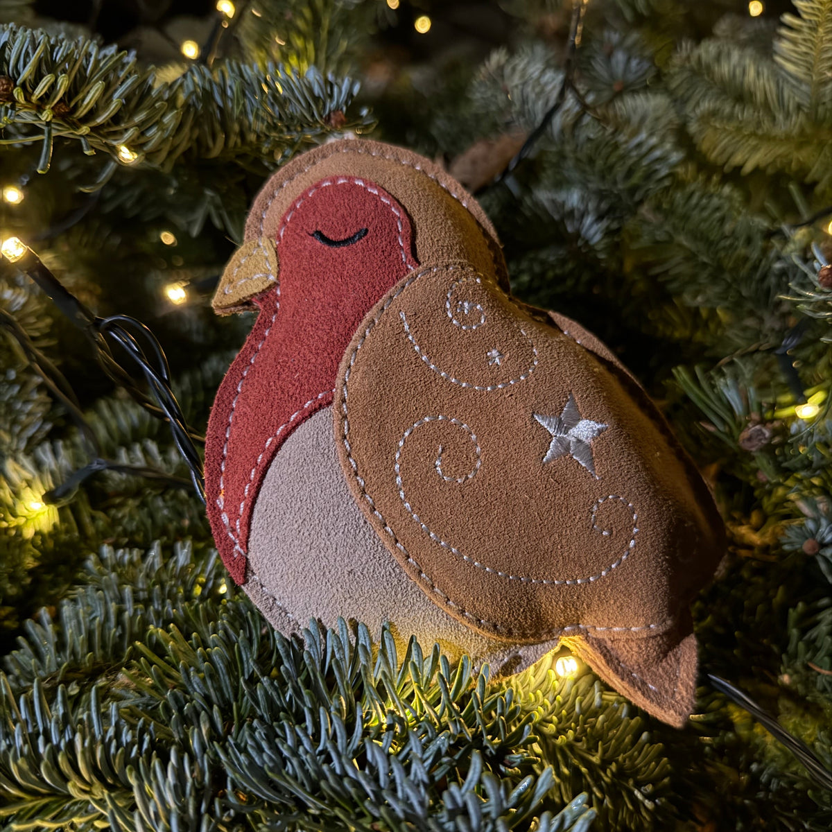 Christmas Cinnamon the Robin Eco Dog Toy