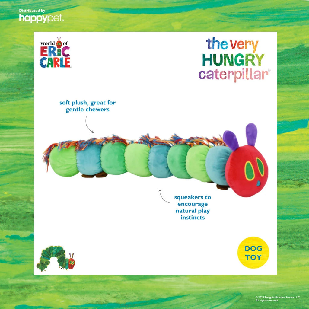 Hungry Caterpillar Plush Dog Toy