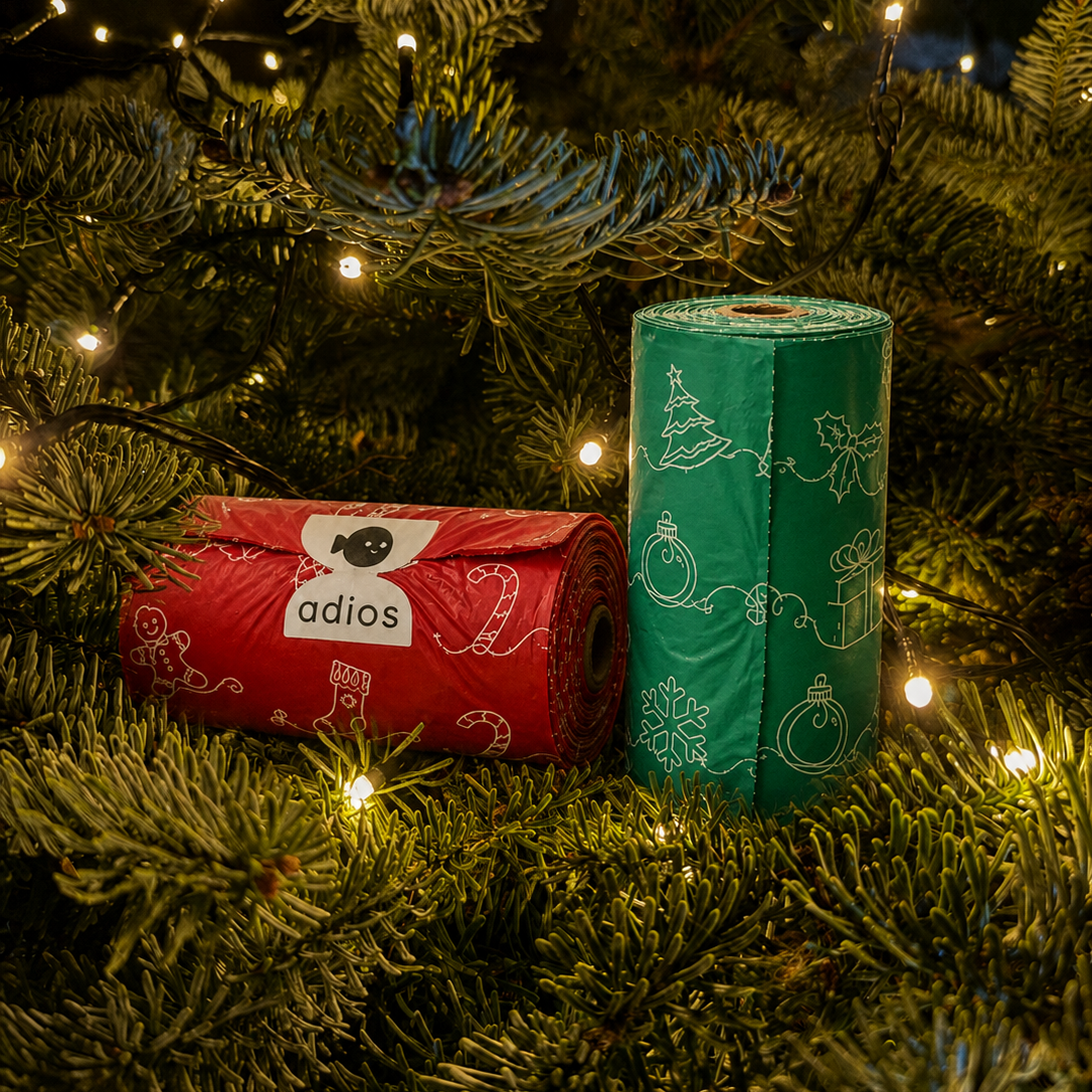 Adios Christmas 4 rolls (60 bags) - Non Handle