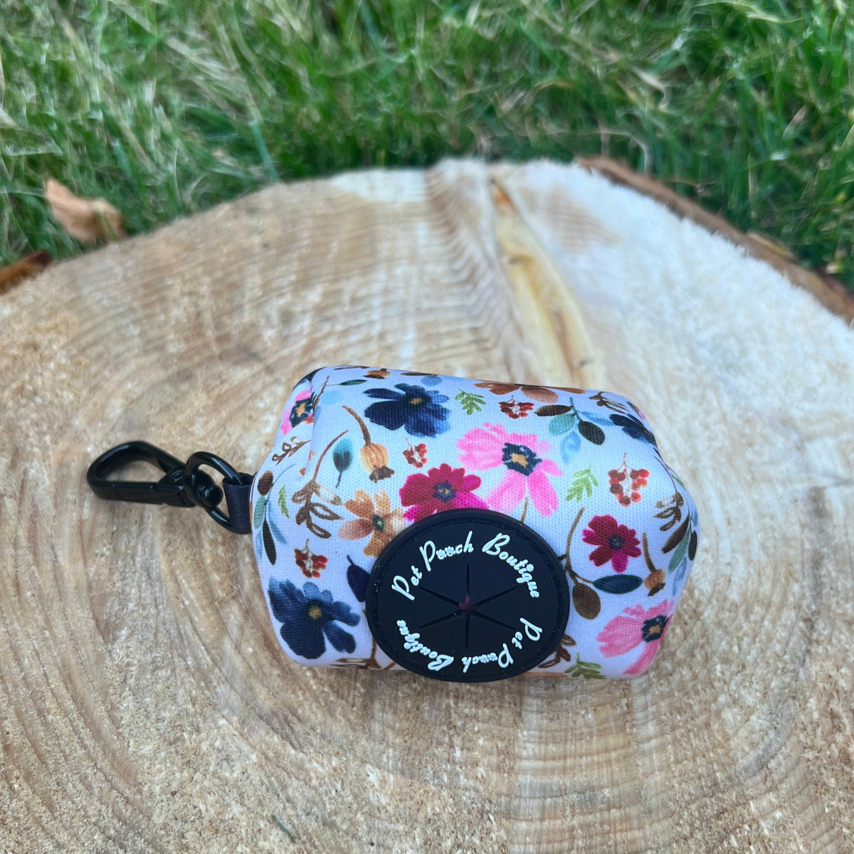 Little Enchanted Meadows Floral Dog Poo Bag Holder *Free roll of poo bags - Lakes and Tails