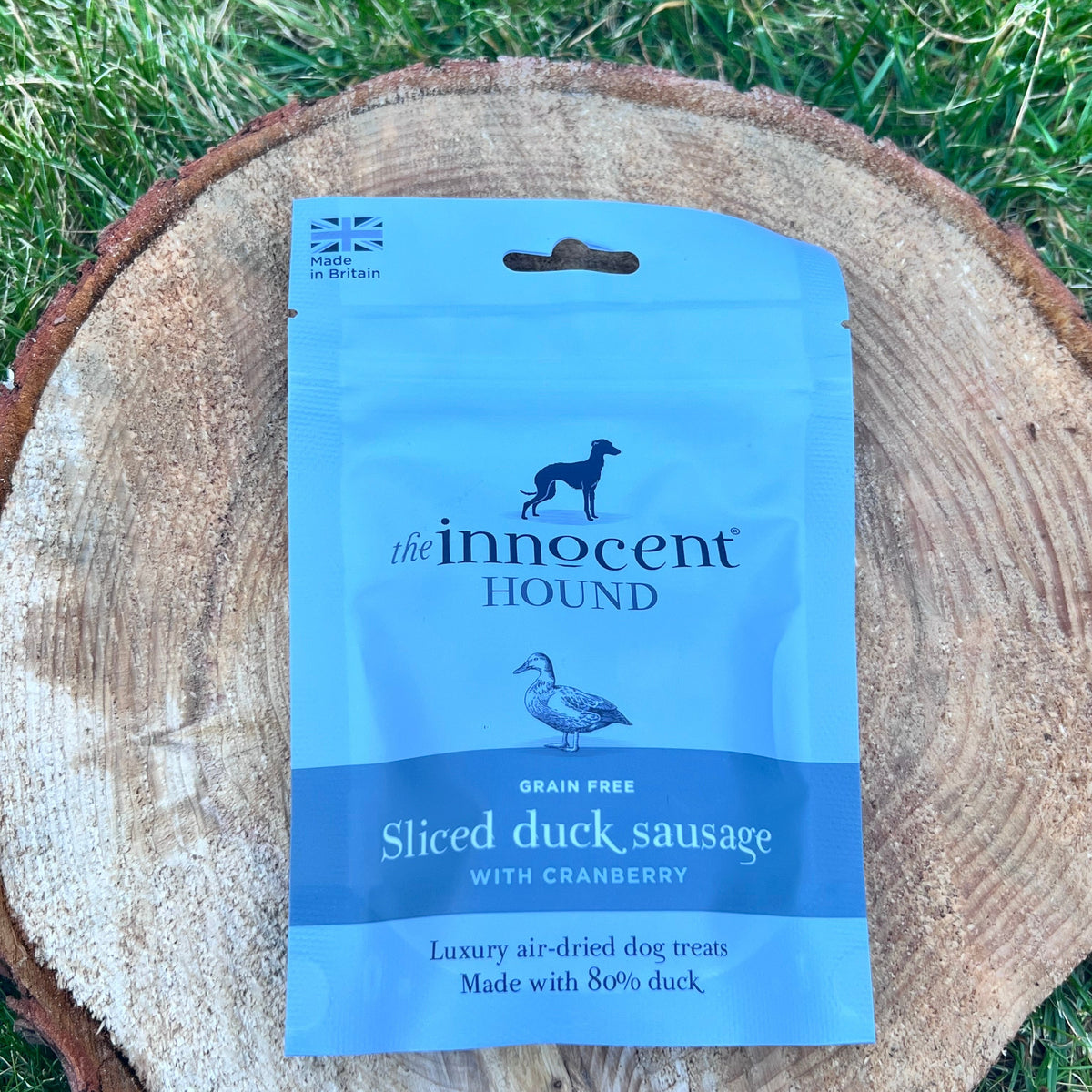 Sliced Duck Sausages with Cranberry 70g - Lakes and Tails