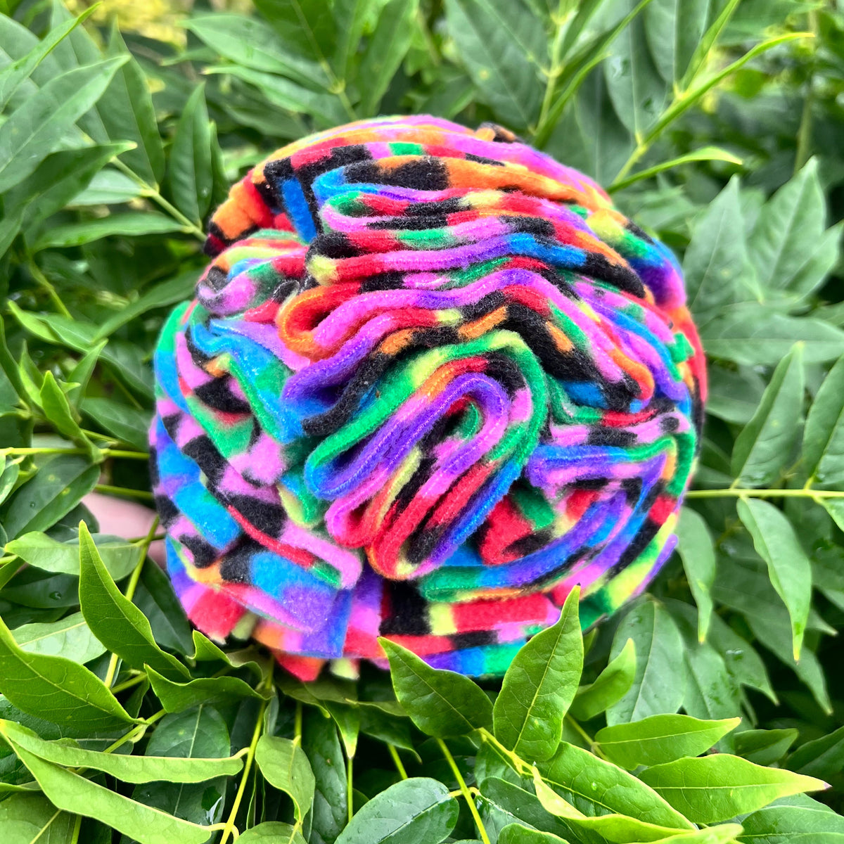 Medium Snuffle Ball Rainbow ZigZag