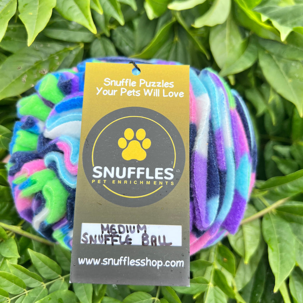 Medium Snuffle Ball Purple Harlequin