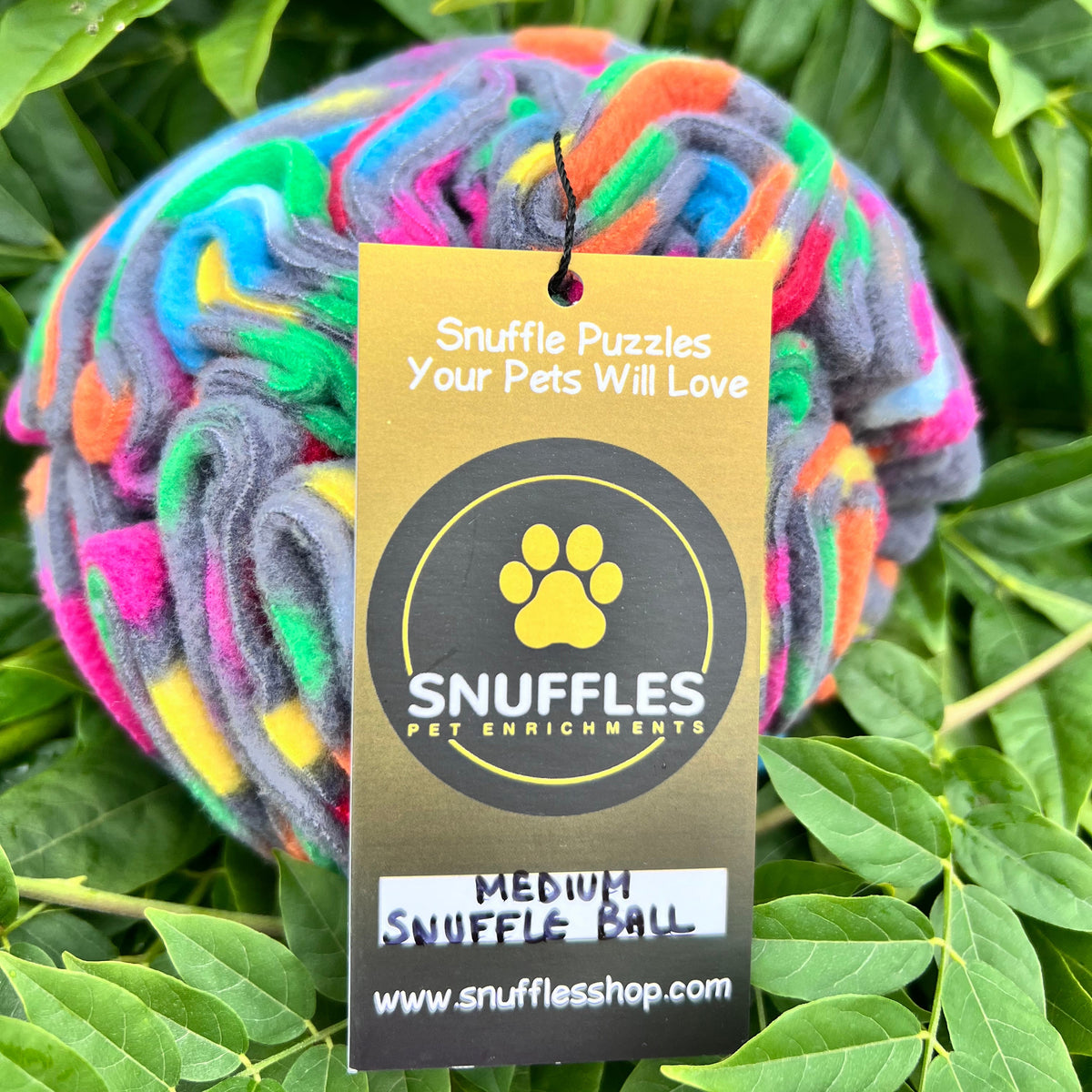 Medium Snuffle Ball Grey Spot