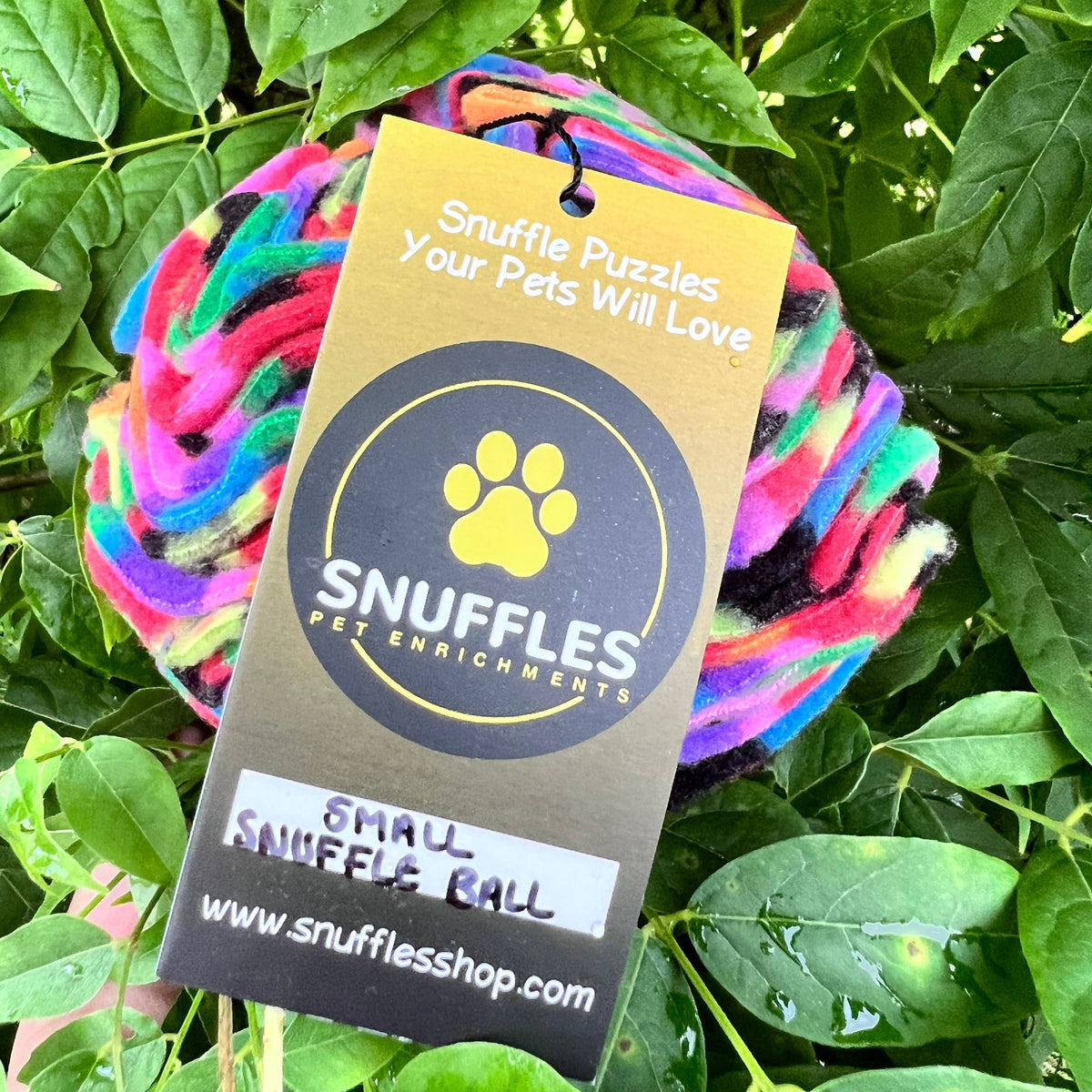 Small Snuffle Ball Rainbow ZigZag
