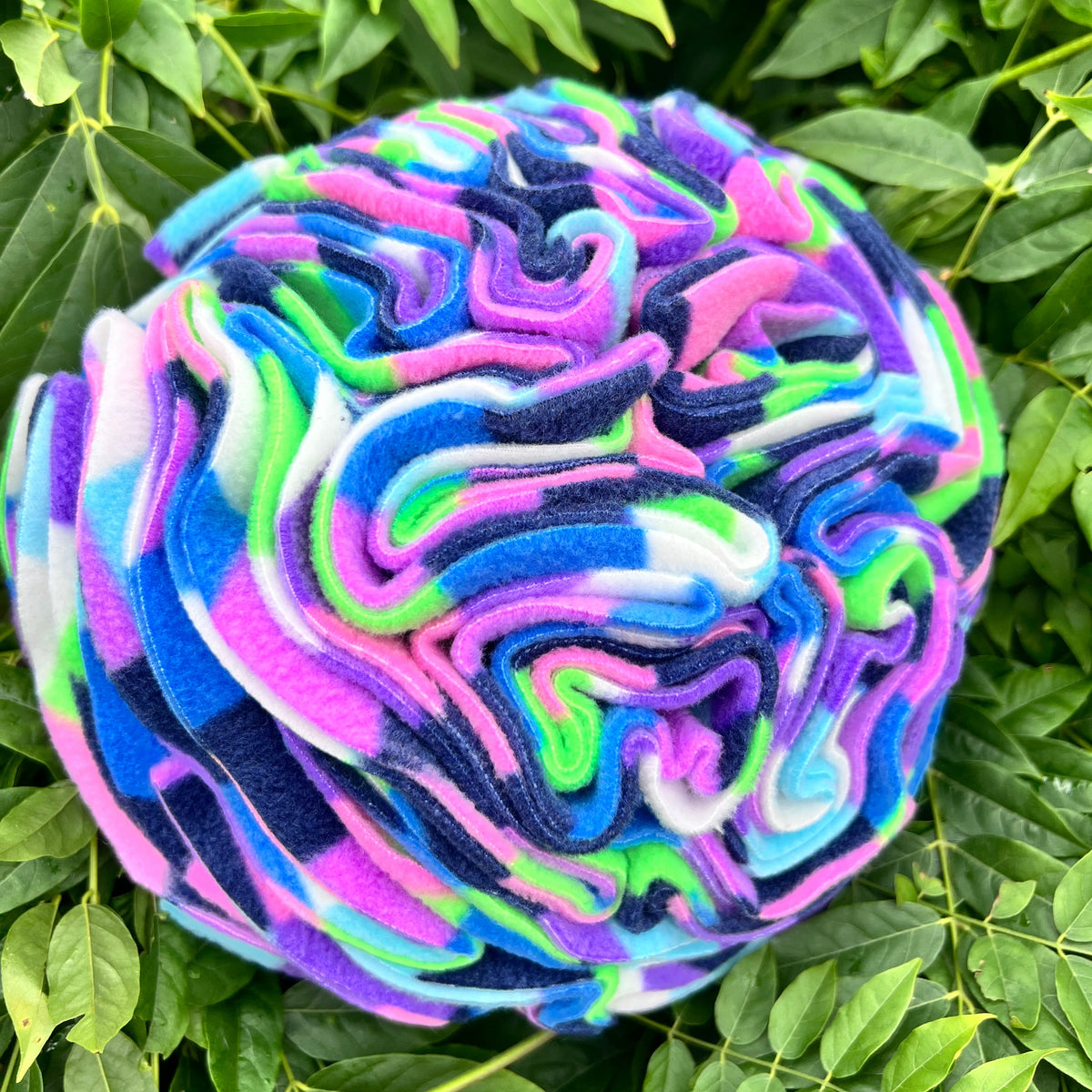 Large Snuffle Ball Purple Harlequin
