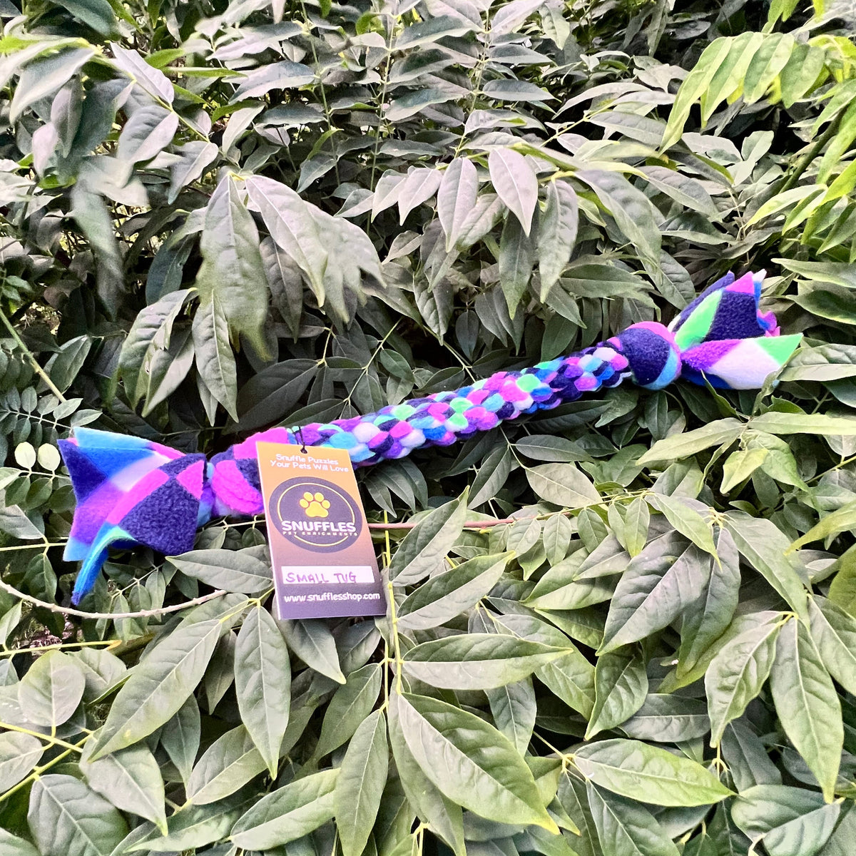 Fleece Tug Purple Harlequin (Small)
