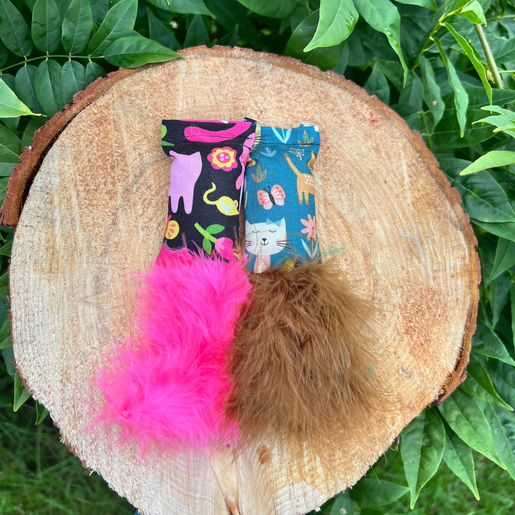 Feather Kicker Duos (Pink & Brown)