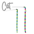 Ancol Wiggle Worm Rainbow Cat Dangler Toy