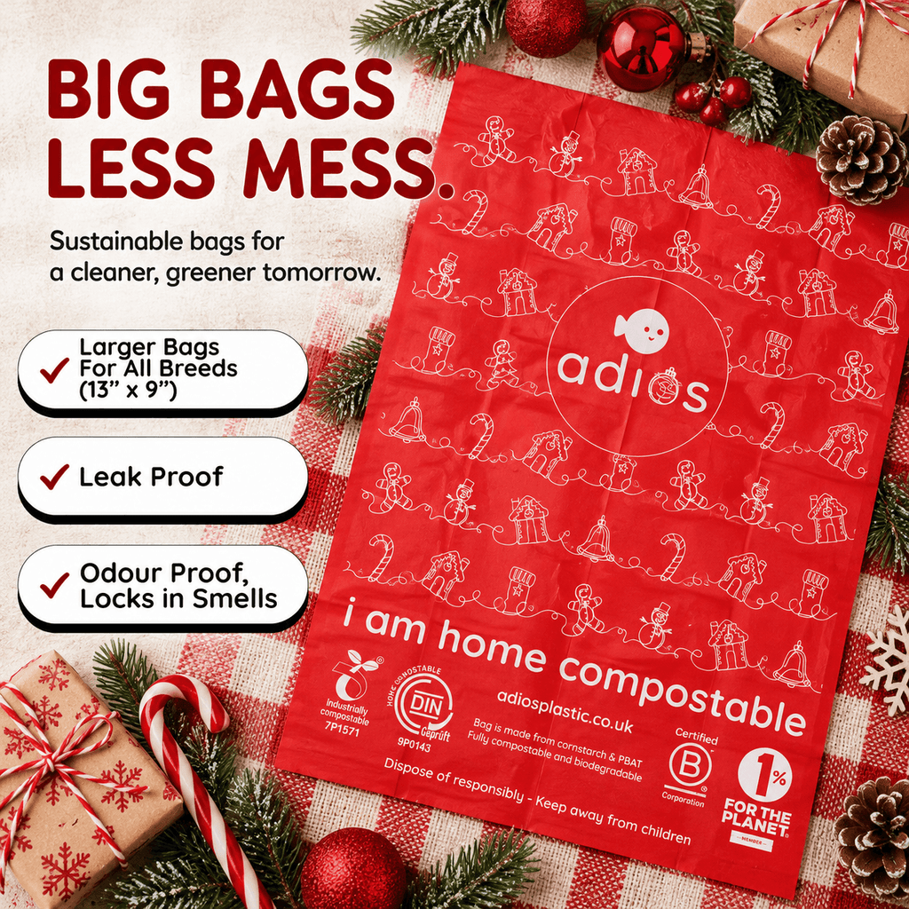 Adios Christmas 4 rolls (60 bags) - Non Handle